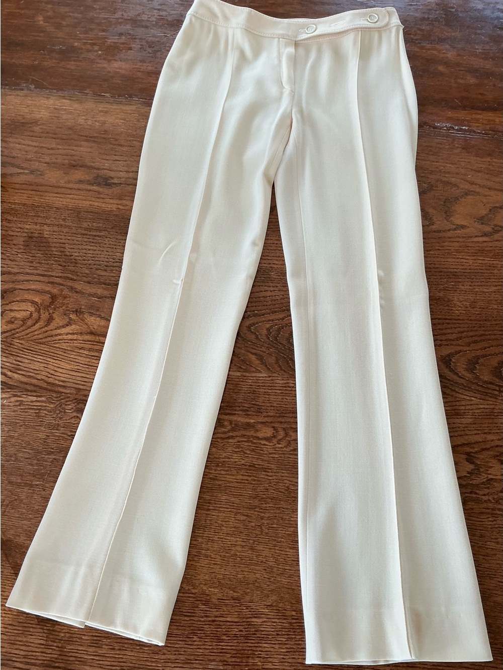 Valentino Cream Boot-Cut Trousers